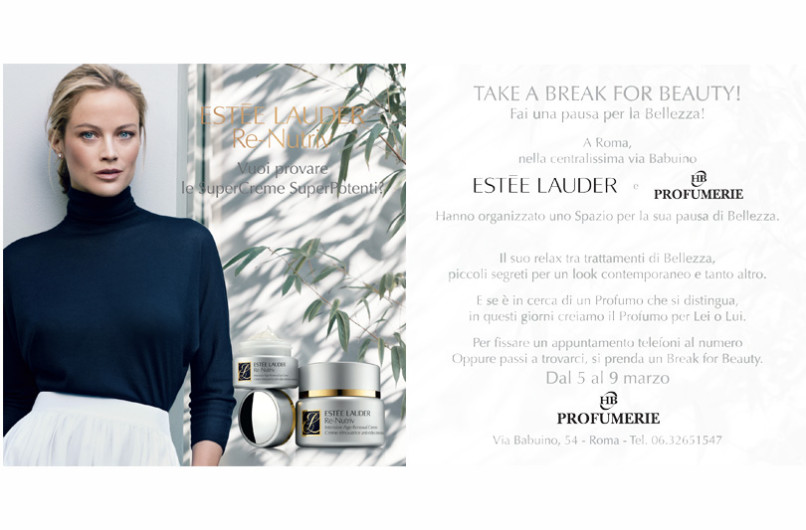 Take a break for beauty: il 5 Marzo a Roma una beauty experience firmata Estee Lauder