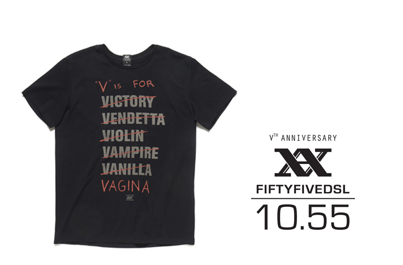 10.55 V Anniversary: celebrando 5 anni di T-shirts in Edizione Limitata, con creatività illimitata.  