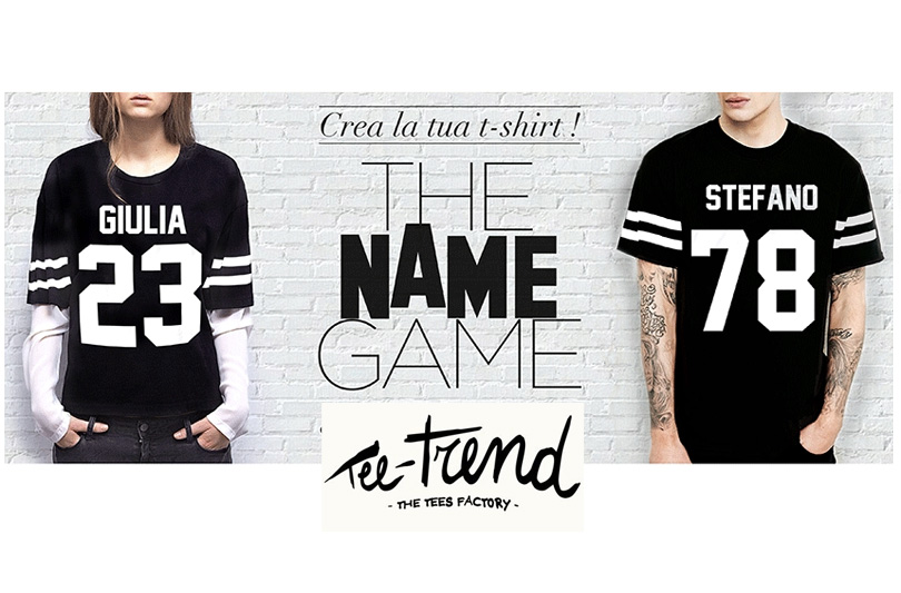 The Name Game: Tee Trend premia l'unicità