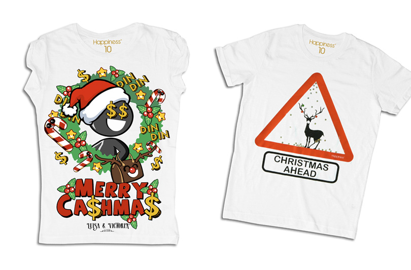 Happiness presenta le t-shirt di Natale