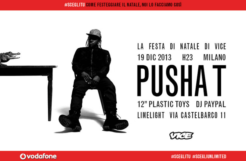 Il 19 Dicembre Vice vi invita a Milano al super party von protagonista Pusha T