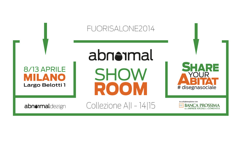 SHARE YOUR ABITAT#DISEGNA SOCIALE! Al Salone del Mobile sbarca Abnormal