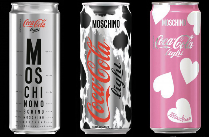 Coca-Cola light e Moschino insieme per una collezione in edizione limitata