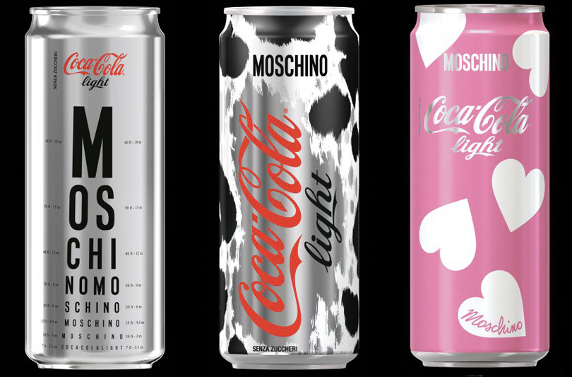 Coca-Cola light e Moschino insieme per una collezione in edizione limitata