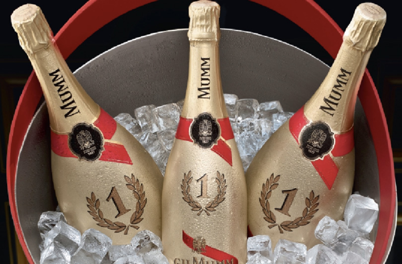 Mumm lancia lo champagne F1 Gold Edition