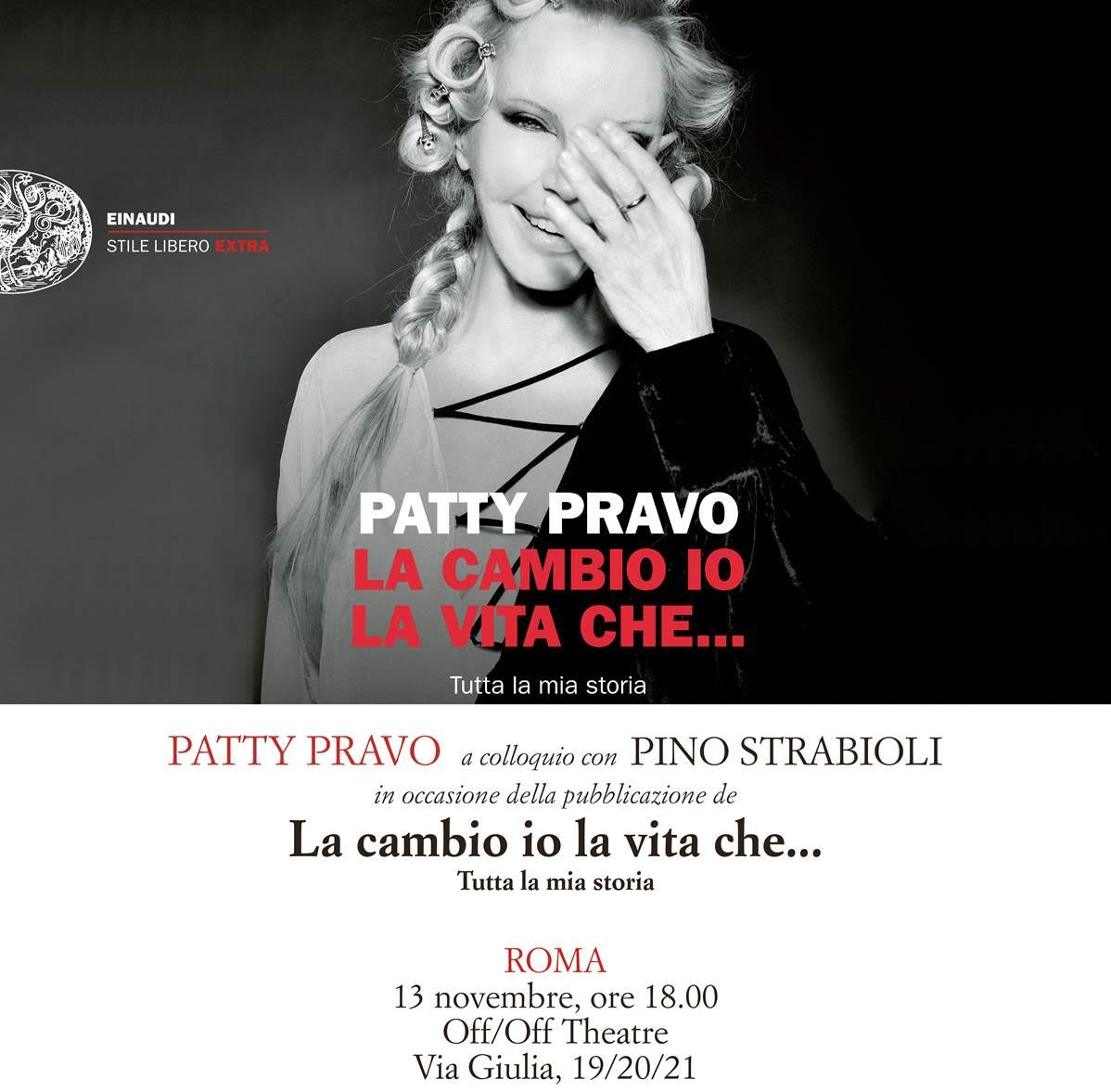 Patty Pravo presenta il libro "La Cambio Io La Vita Che..."