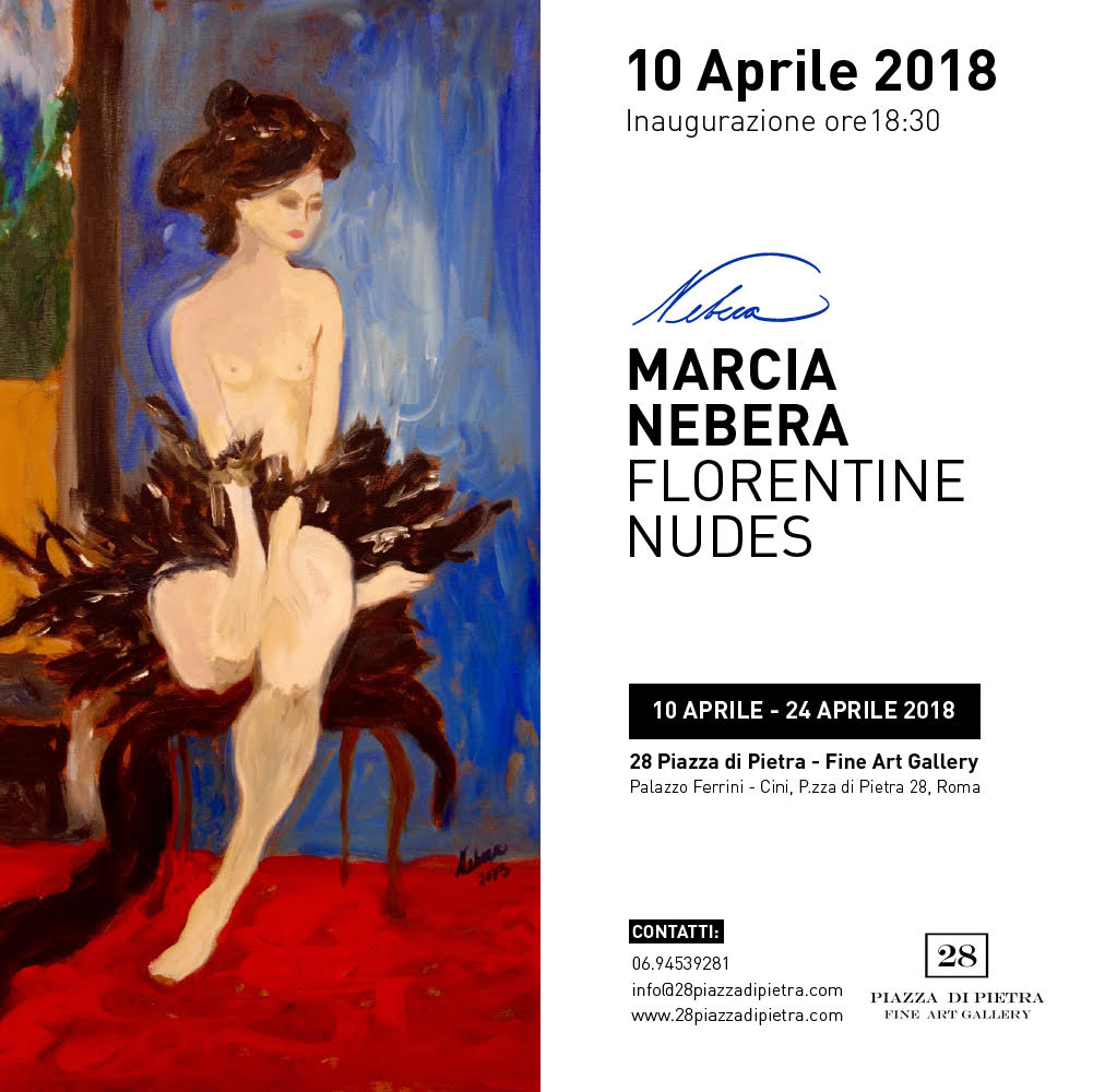 Marcia Nebera presenta per la prima volta a Roma Florentine Nudes